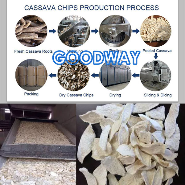 usine de transformation de chips de manioc