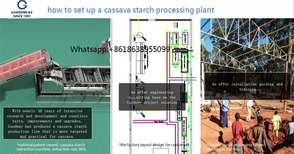 Comment configurer une usine de transformation de l'amidon de manioc
