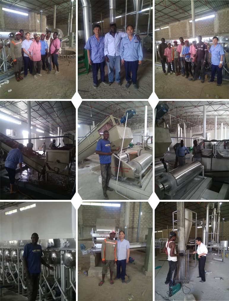 Gambie 30Tons per day Input Tapioca Starch Processing Plant