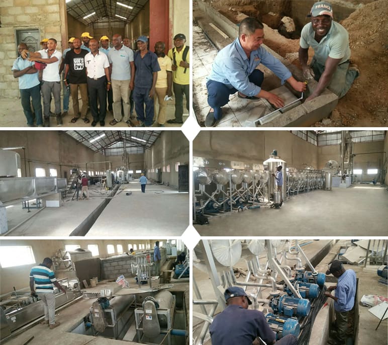 Nigeria 200Tons day Input Manioc Amidon Processing Plant